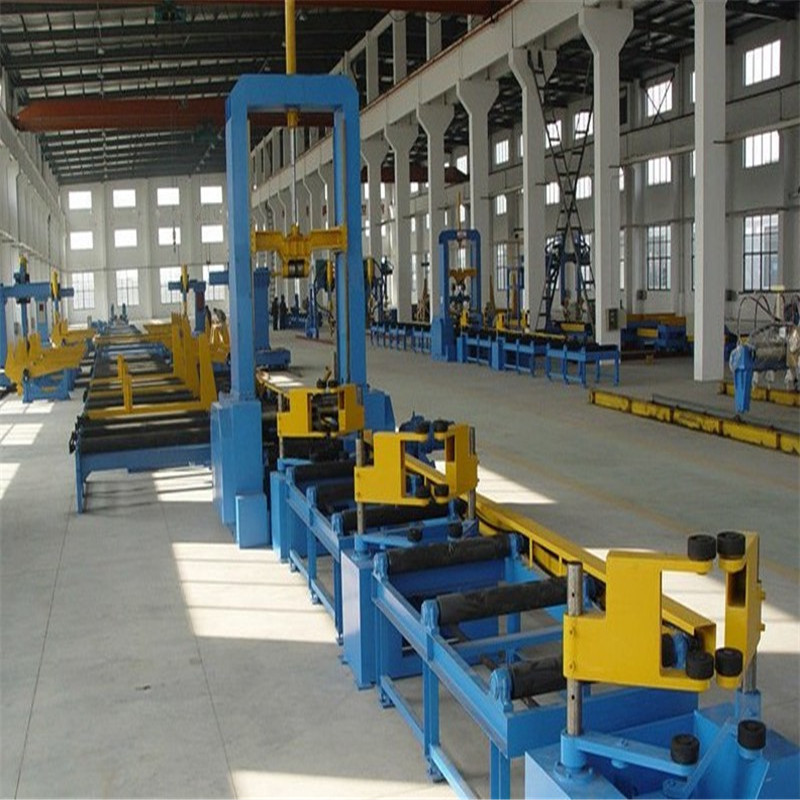 Automatic CNC H/I/T Beam Straightening And Welding Machine with Column 