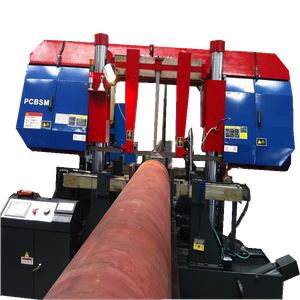 Automatic circular pipe band SAW cutting machine for stainless steel gas plant