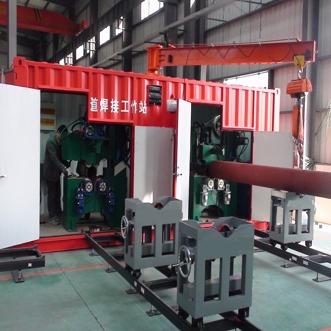 Containerized Type Automatic Pipe Spool Fabrication Solution for Carbon Steel Power Plant 